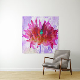Tapiz Cactus Rojo y Rosa Caliente Dahlia