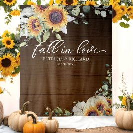 Tapiz Caer Enamorada Boda Sunflowers