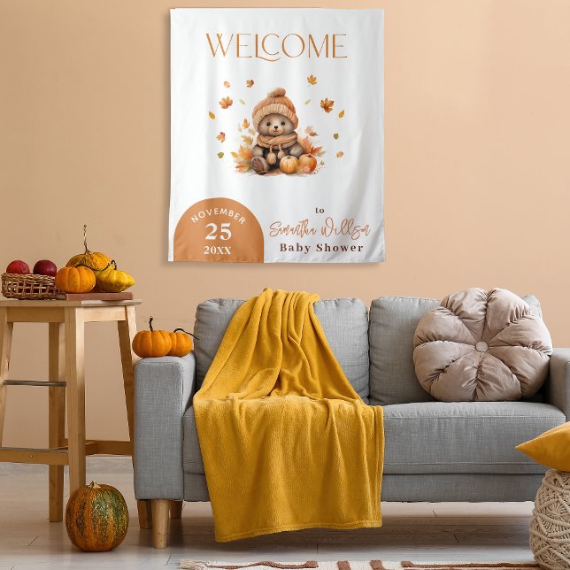 Tapiz Caer Enamorada Calabaza Naranja De Oso De Teddy (Subido por el creador)