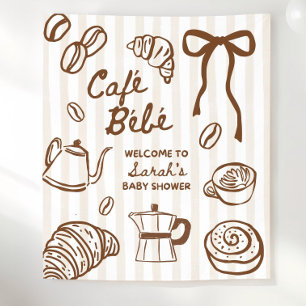 Tapiz Cafe Bebe Fondo de Fiesta para Baby Shower, Bebé 