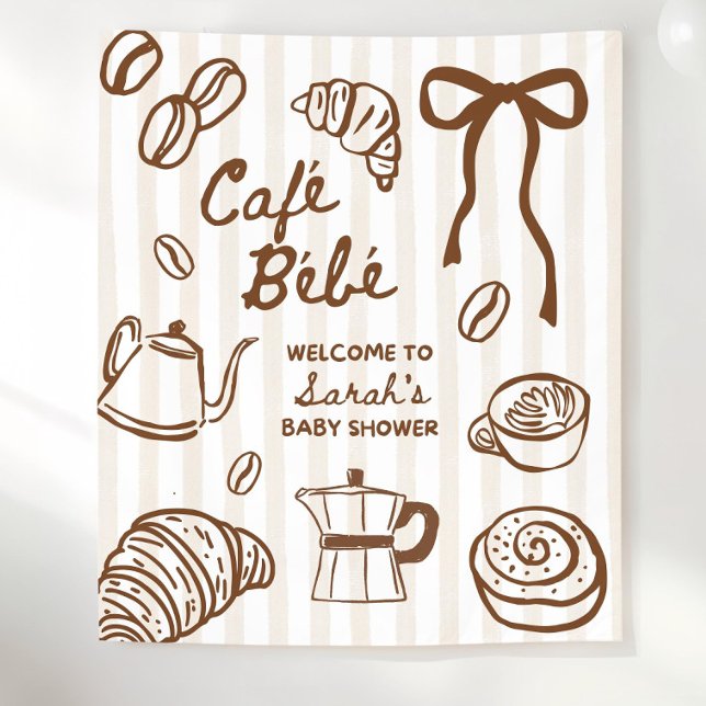 Tapiz Cafe Bebe Fondo de Fiesta para Baby Shower, Bebé  (Subido por el creador)