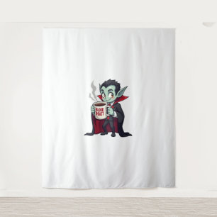 Tapiz Café de vampiros Lover - Camisa Latte espeluznante