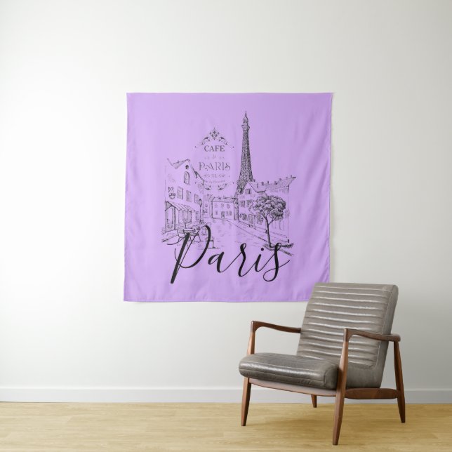 Tapiz Cafe Paris Tapestry (In situ)