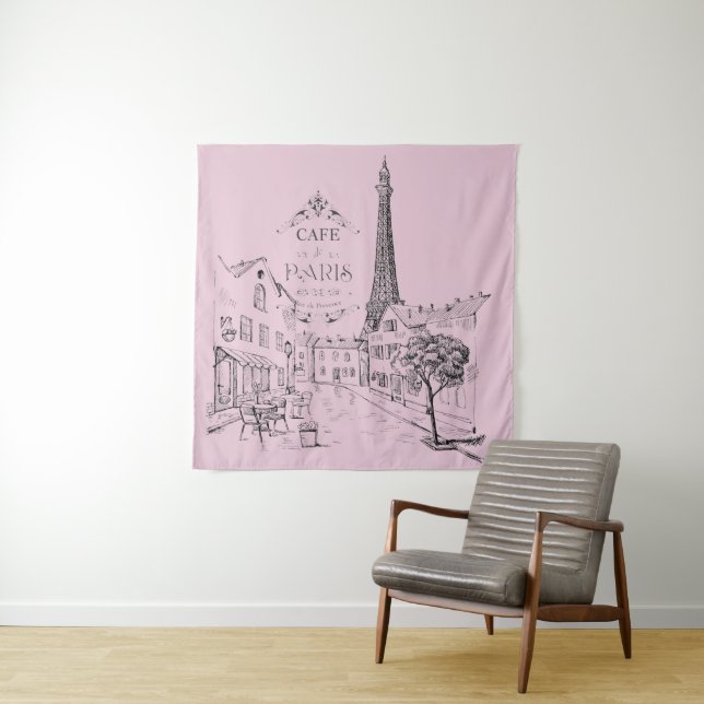 Tapiz Cafe Paris Tapestry (In situ)