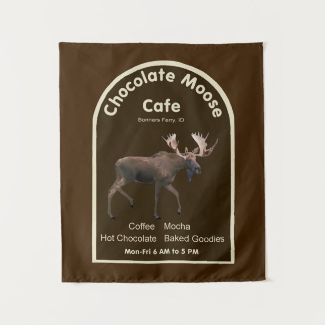 Tapiz Cafetería de chocolate Moose (Anverso)