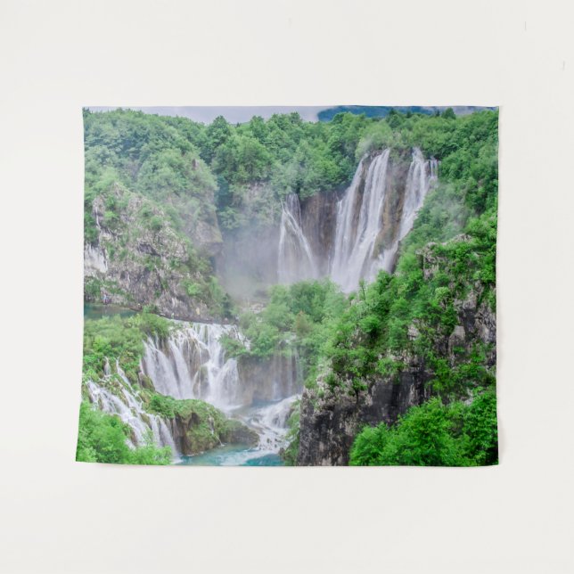 Tapiz Caída de agua de los lagos Plitvice (Anverso (horizontal))