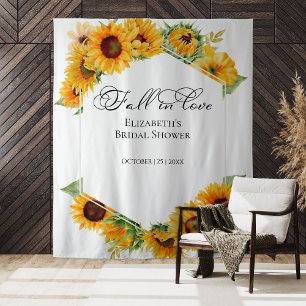 Tapiz Caída Del Girasol Enamorada Lugar De La Ducha Brid