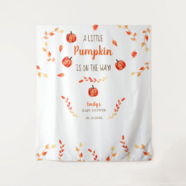 Tapiz Caída Otoño Saltos de Baby Shower de calabaza
