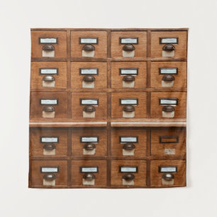 Tapiz Cajón de madera marrón