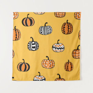 Tapiz Calabaza de calabaza desprendida de la mano Hallow