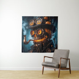 Tapiz Calabaza de Halloween Steampunk Gótico
