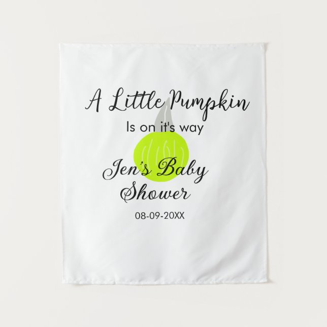 Tapiz Calabaza de neón verde calabaza pequeña está en ca (Anverso)