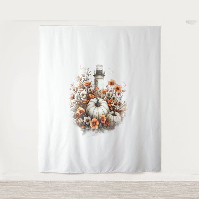 Tapiz Calabaza del campo de la camiseta del faro (Anverso)