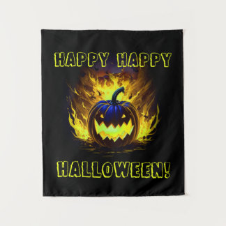 Tapiz Calabaza feliz de Halloween