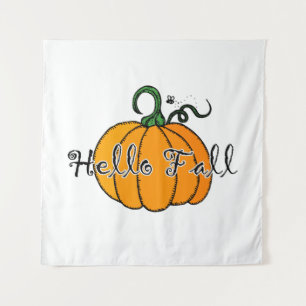 Tapiz Calabaza Hellow Fall Calabaza Hola Caída