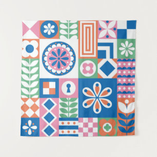 Tapiz calabaza naranja doodle patrón sin soldadura, mar 