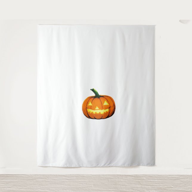 Tapiz Calabaza nocturna estrellada Halloween Van Gogh Th (Anverso)