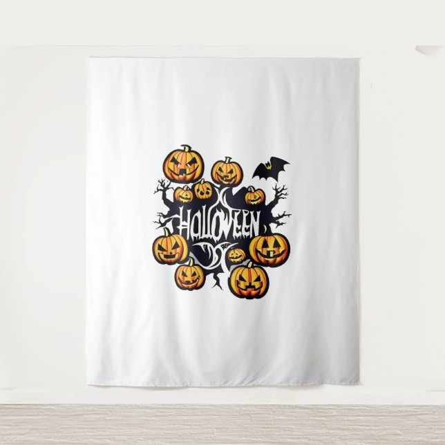 Tapiz Calabazas de Halloween (Anverso)