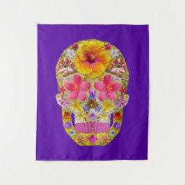 Tapiz Calavera de flores 4 - Tropical