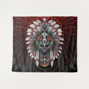 Tapiz Calavera tribal