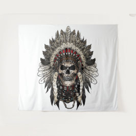 Tapiz Calavera tribal