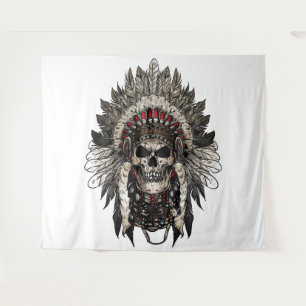 Tapiz Calavera tribal