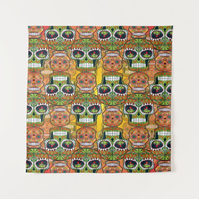 Tapiz Calaveras de azúcar (Anverso)