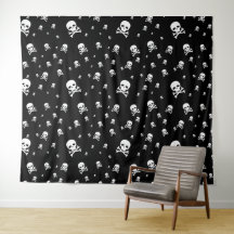 Calaveras de piratas blancos de Littles sobre fond