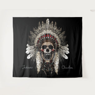 Tapiz Calavero tribal Cherokee