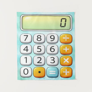 Tapiz Calculadora de día numérico diseño matemático