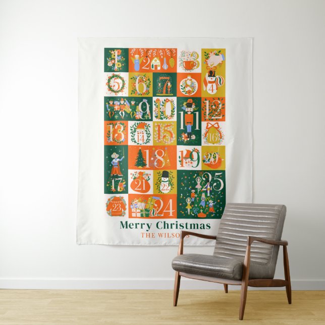 Tapiz Calendario de Adelanto de Vacaciones de Navidades  (In situ)