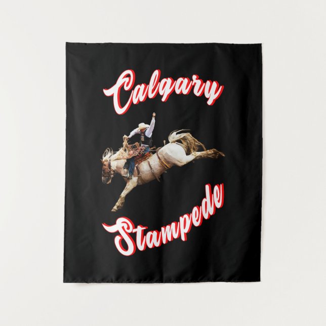 Tapiz Calgary Canada Hourse Julio Riders Calgary Stamped (Anverso)