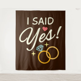 Tapiz Cálido Brown Dije Sí Partido De Compromiso