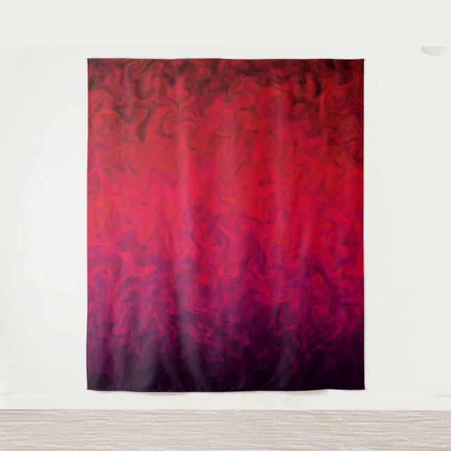 Tapiz Caliente la atmósfera deformada - tapicería (Anverso)