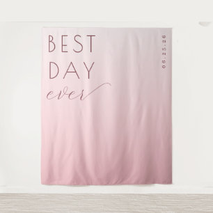 Tapiz Caligrafía minimalista rosa alegre