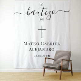 Tapiz Caligrafía Sencilla Bautizo