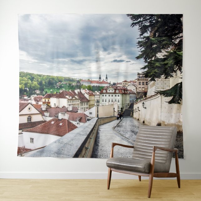 Tapiz Calle del centro de Praga (In situ (horizontal))