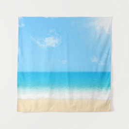 Tapiz Calm Ocean Beach Scene