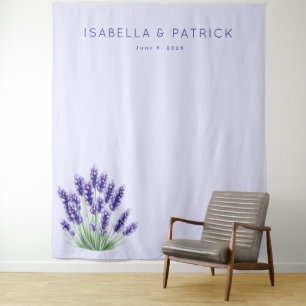 Tapiz Calma Floral de Acuarela Lavanda