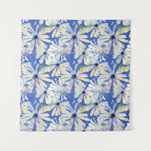 Tapiz Cámaras abstractas en un fondo azul.