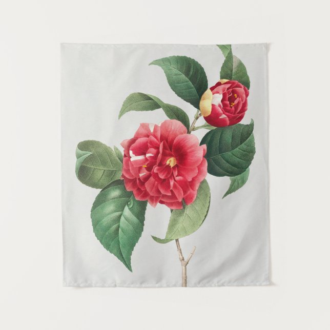 Tapiz Camelia Variada, Pierre-Joseph Redouté, 1833 (Anverso)