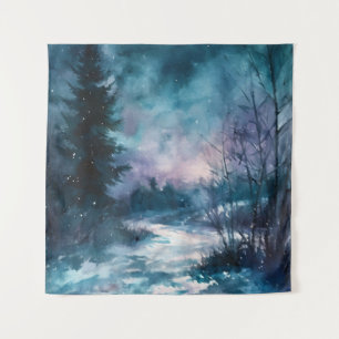 Tapiz Camino iluminado por la escarcha