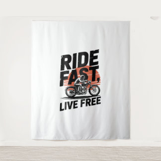 Tapiz Camisas Bicyclist Fast Live Free