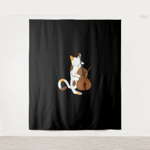 Tapiz Camisas de gato de jazz que juegan instrumento de 