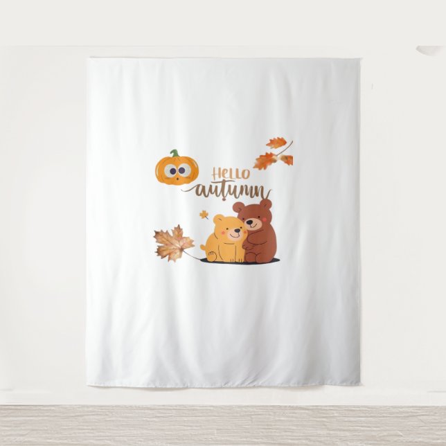 Tapiz Camisas otoño, camiseta de acción de gracias, romp (Anverso)