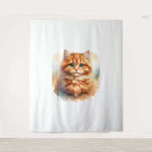 Tapiz Camiseta Clásica De Ginger Tabby Cat