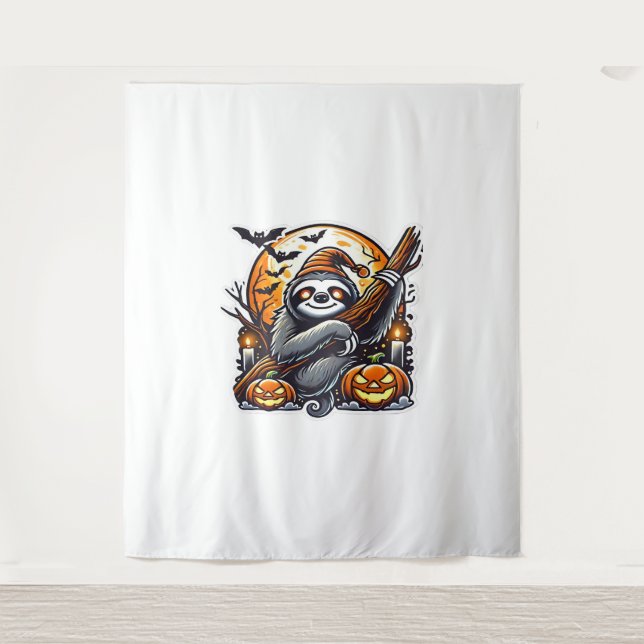 Tapiz Camiseta Clásica de Halloween (Anverso)