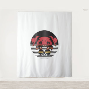 Tapiz Camiseta de cachorro de perro me encanta la pintur