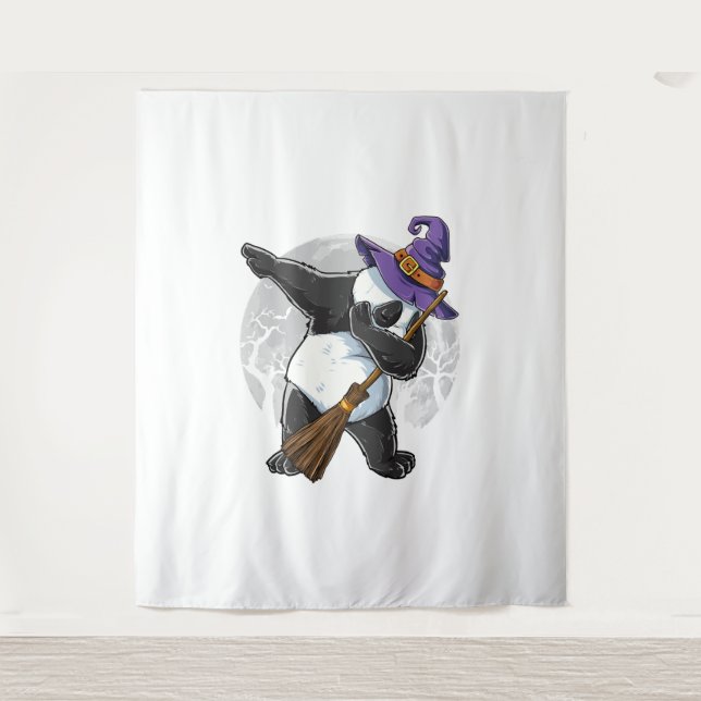 Tapiz Camisetas de Dabbing Panda Halloween, Halloween 20 (Anverso)
