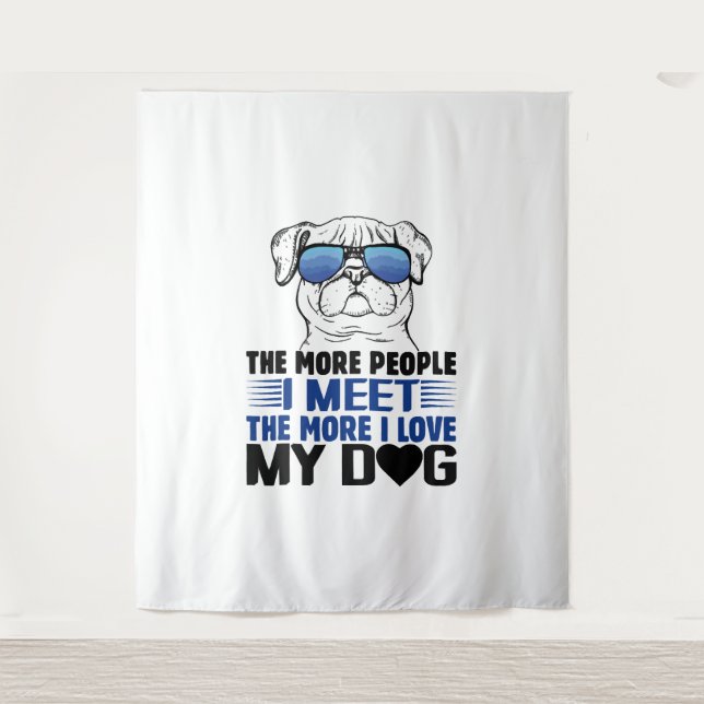 Tapiz Camisetas de perros Personalizado de perros con ca (Anverso)